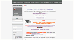 Desktop Screenshot of didattica.conservatoriovivaldi.it
