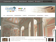 Tablet Screenshot of conservatoriovivaldi.it